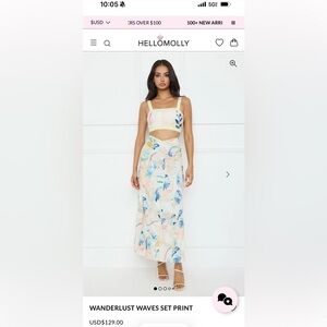 Hello Molly Cream and Beige Garment